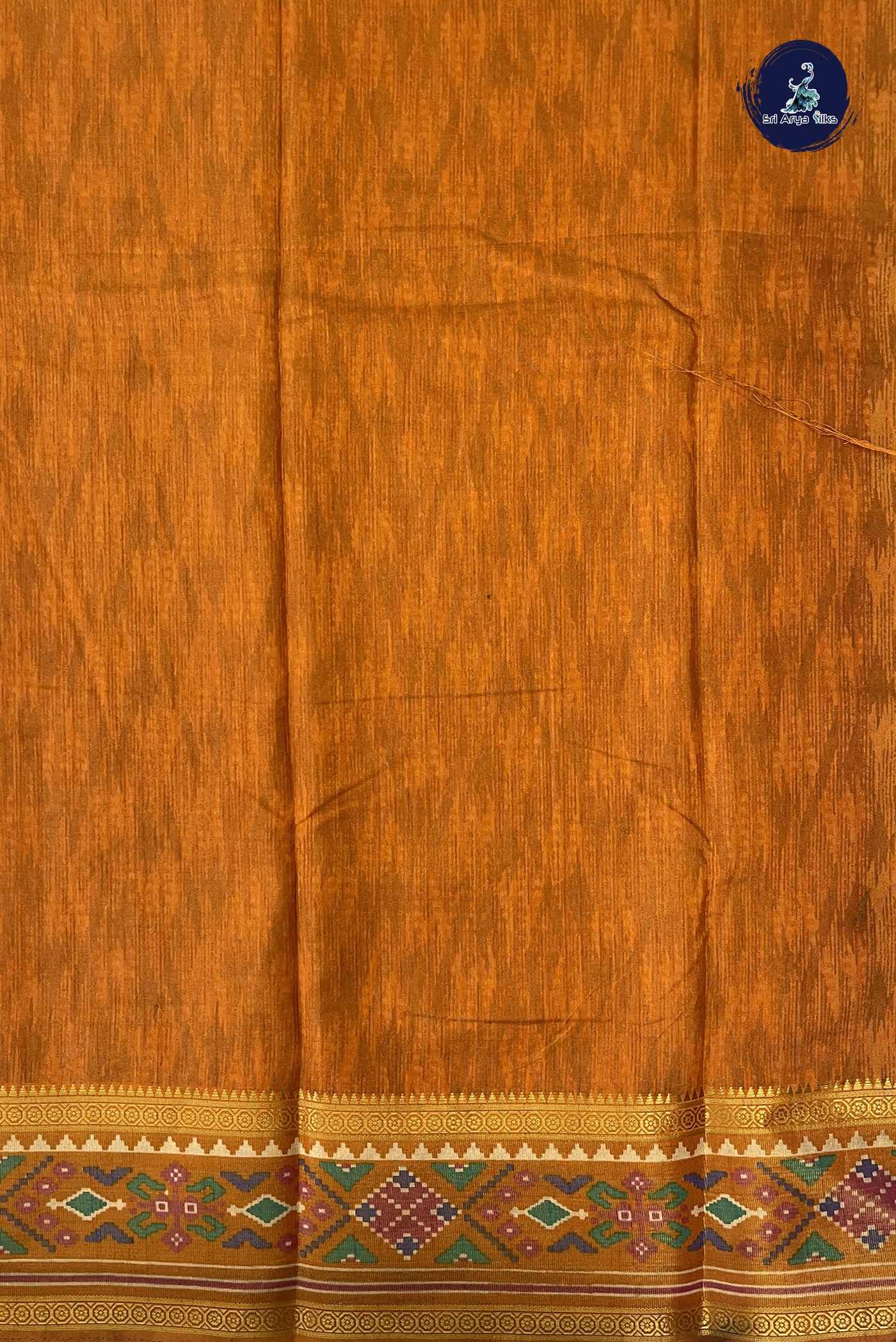 Dual Tone Pink Semi Pattola Saree With Patola Pattern