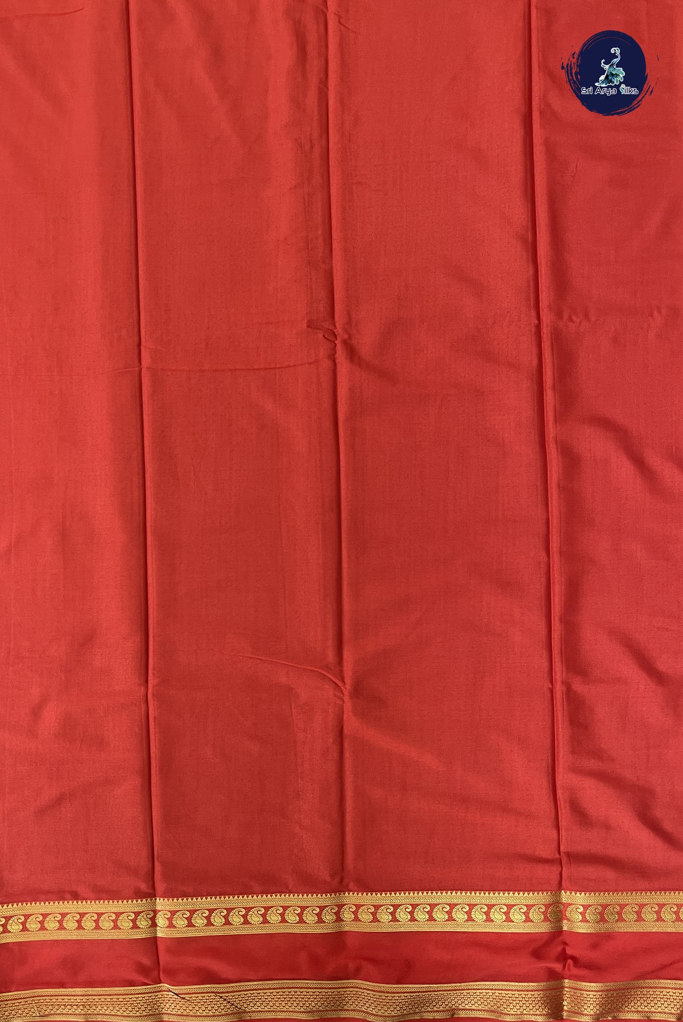 Purple Semi Mysore Silk With Plain Pattern