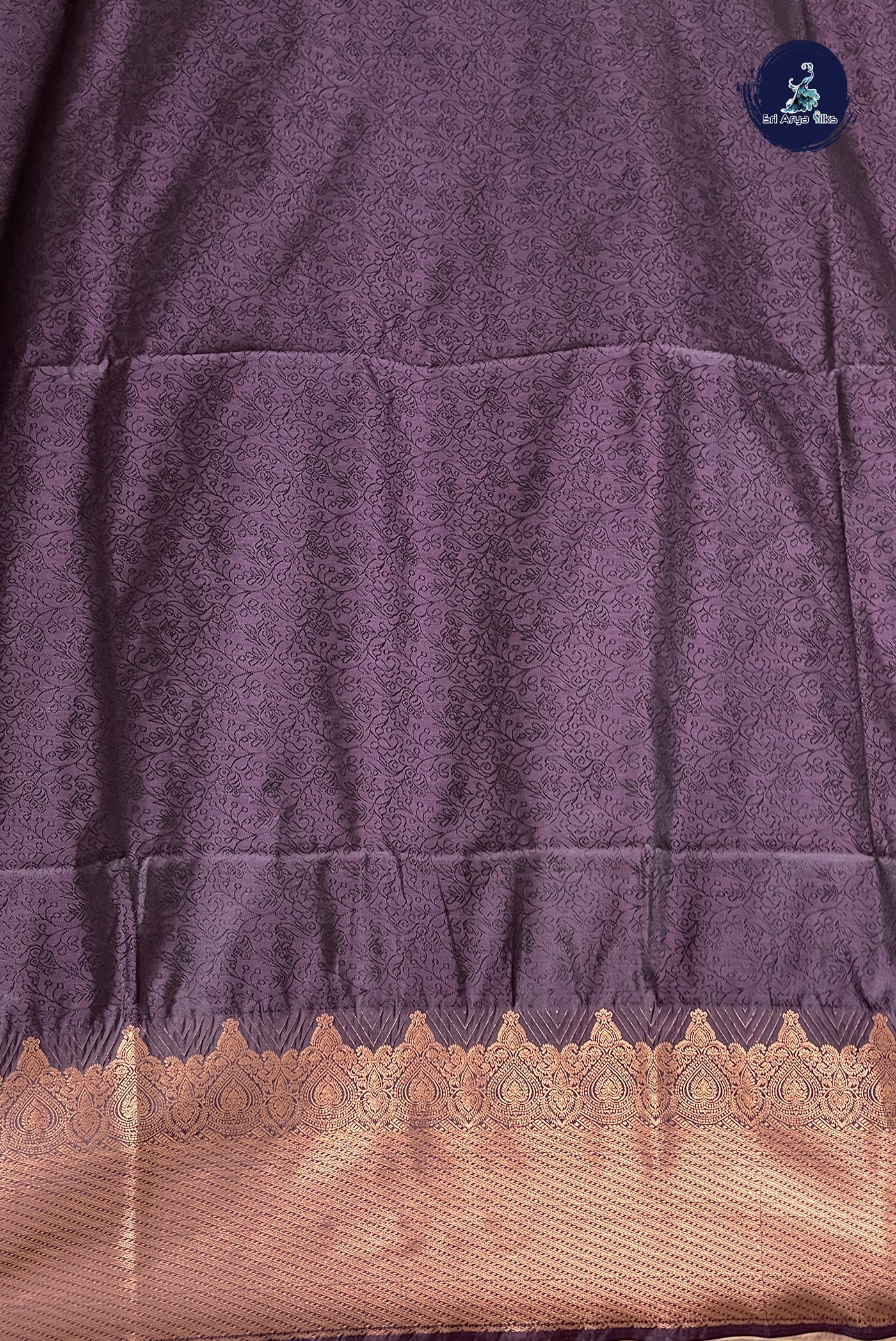 Creamish Yellow Semi Silk Saree With Embossed Pattern