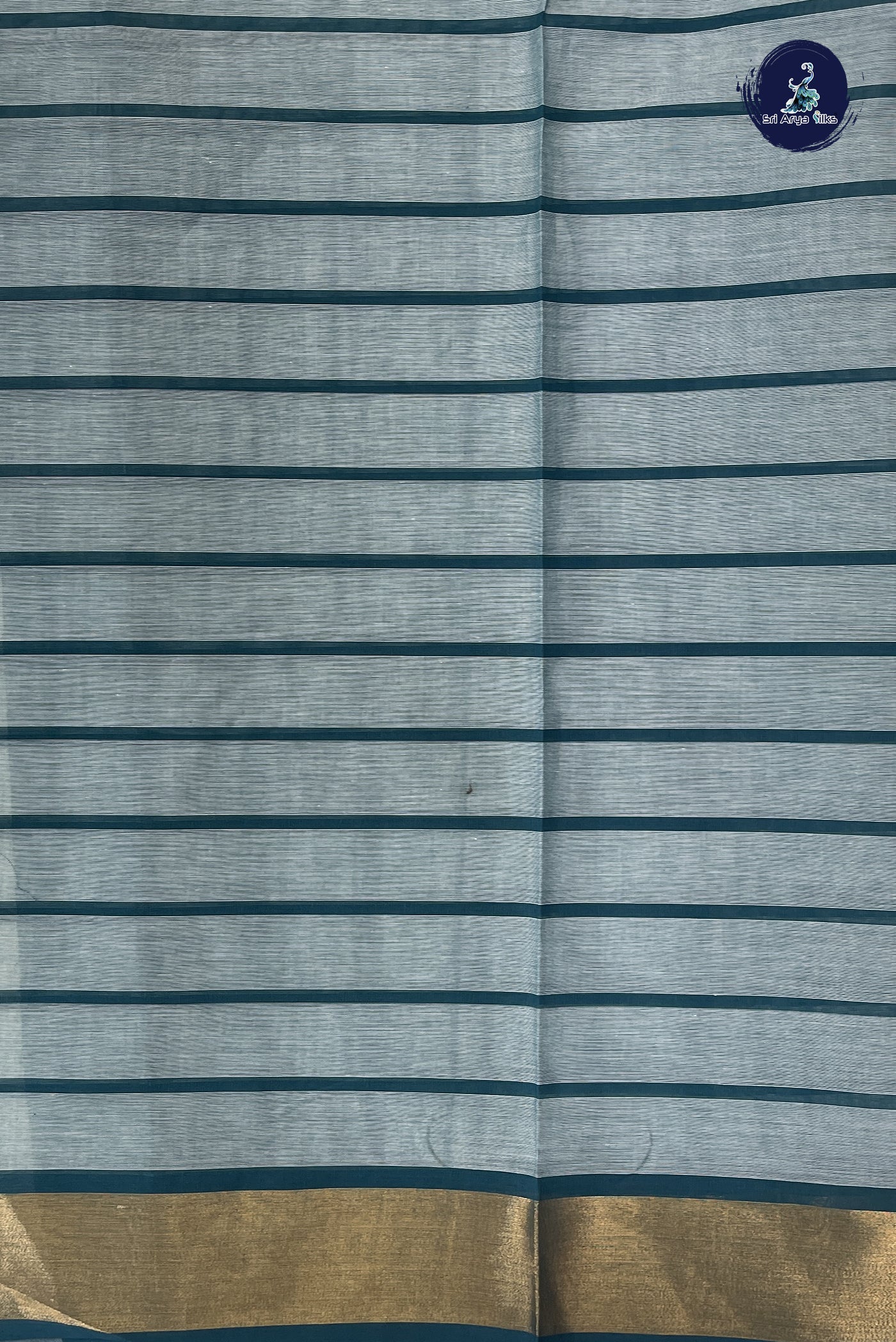 White Cotton Saree With Checked Pattern