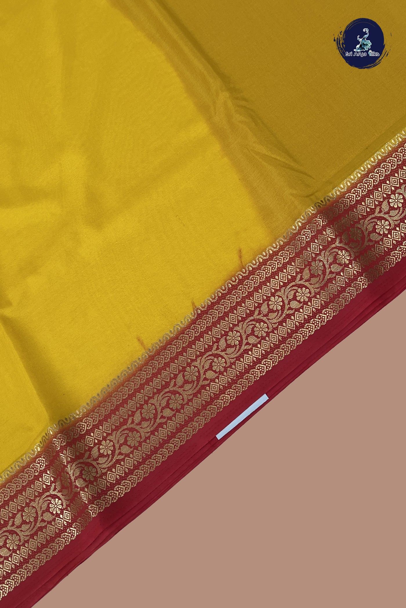 Yellow Semi Mysore Silk With Plain Pattern