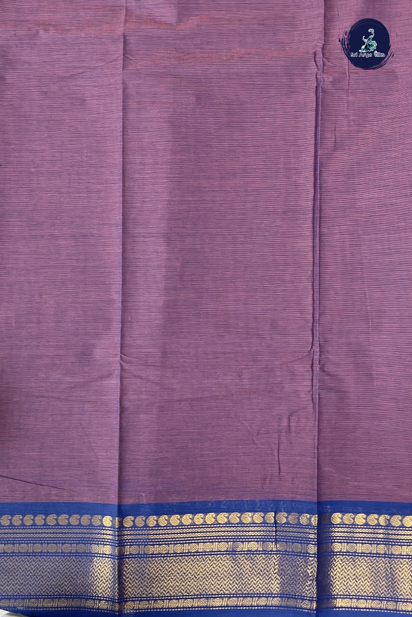 Burgundy Kanchi Cotton Saree With Plain Pattern
