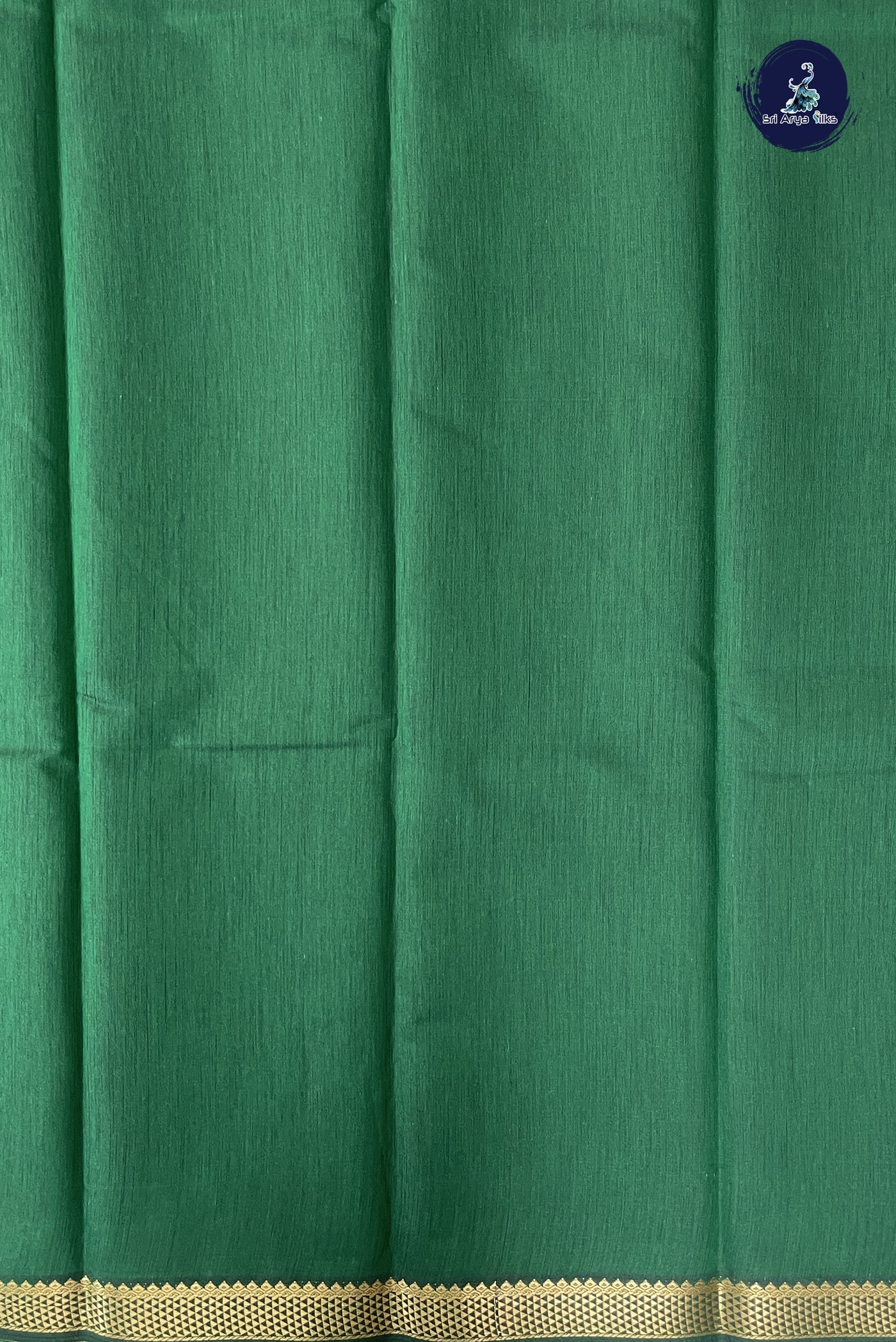 Bottle Green Budget Semi Silk Cotton Saree With Checked Pattern