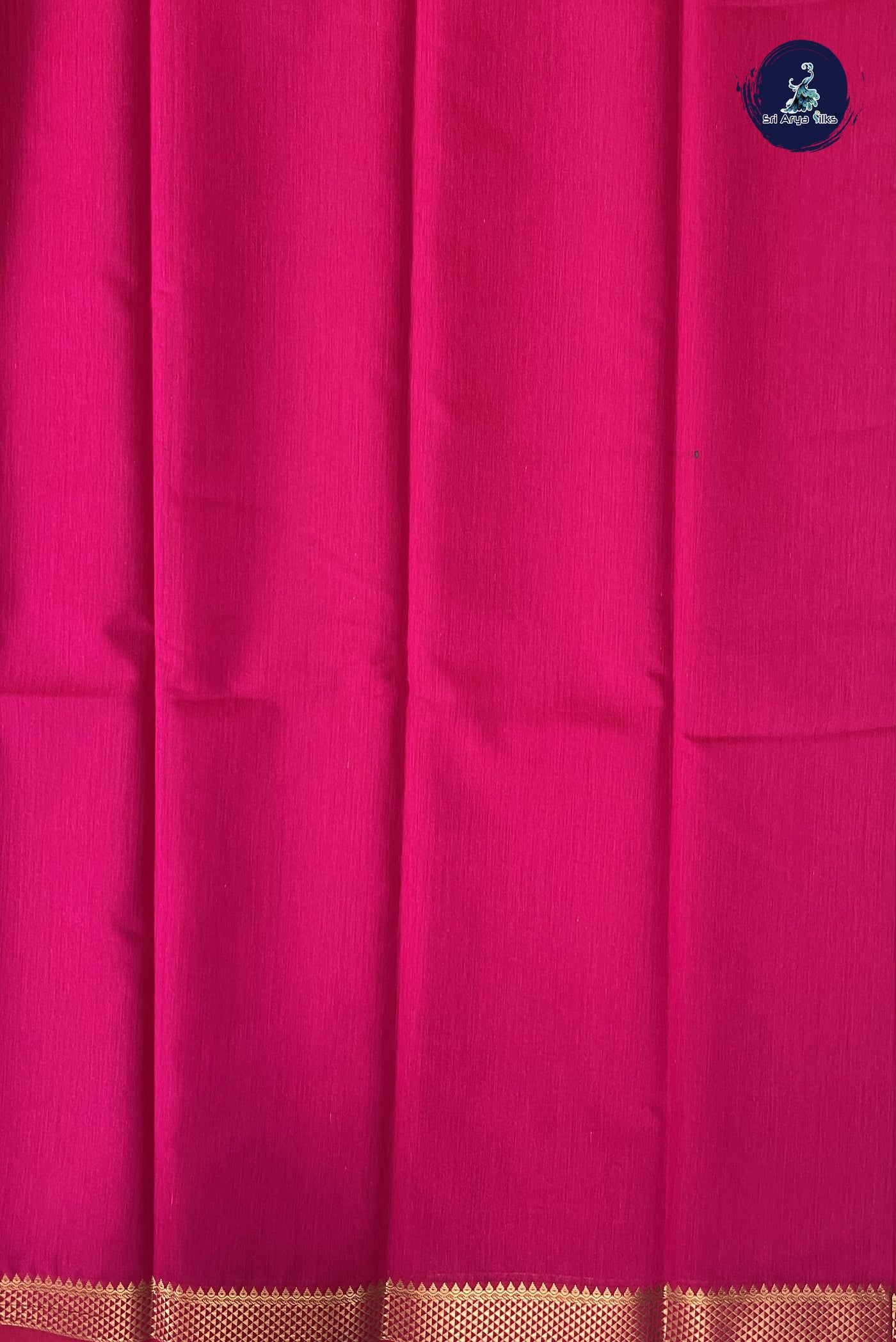 Pink Budget Semi Silk Cotton Saree With Checked Pattern
