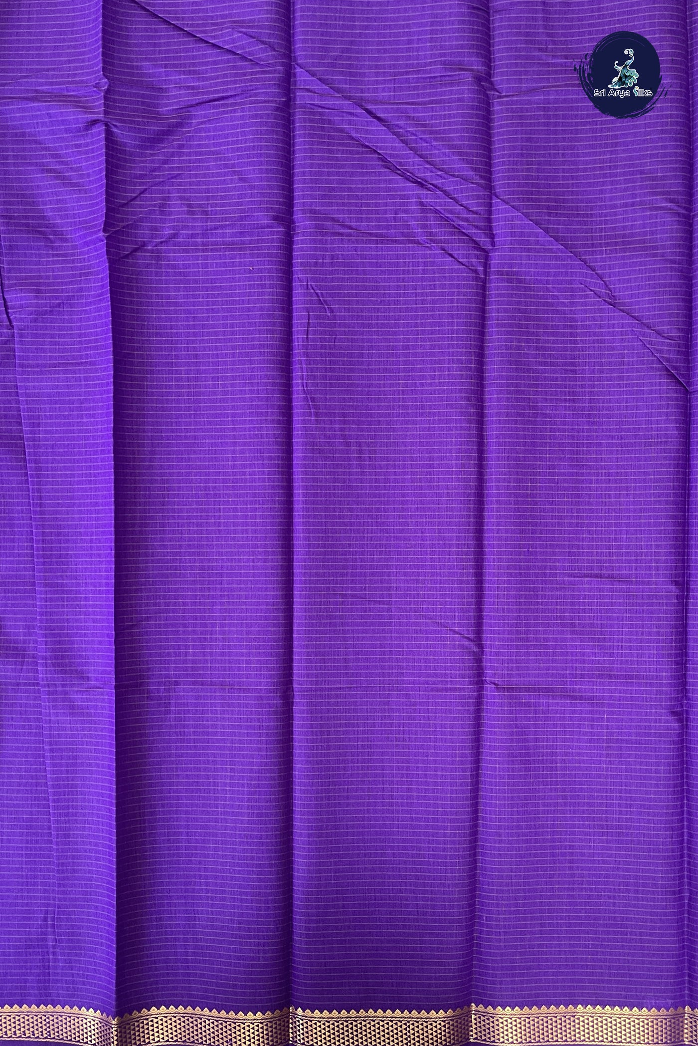 Violet Budget Semi Silk Cotton Saree With Checked Pattern