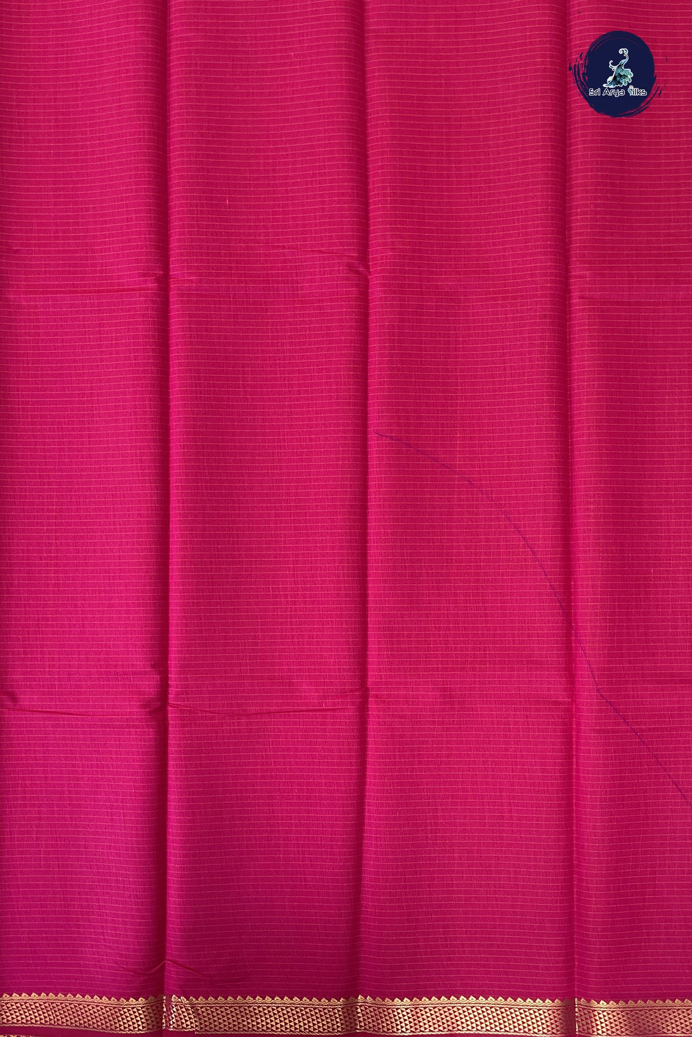 Pink Budget Semi Silk Cotton Saree With Checked Pattern