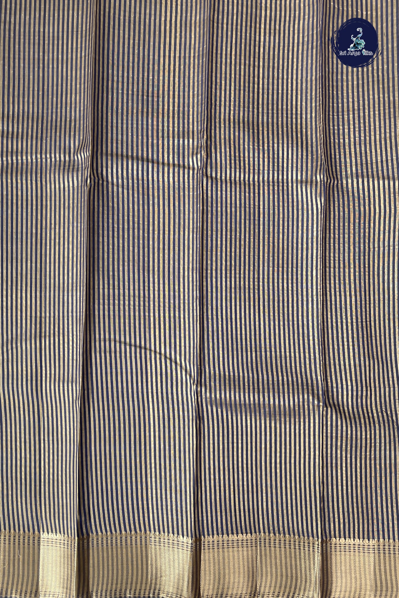Blue Semi Tussar Saree With Printed Pattern