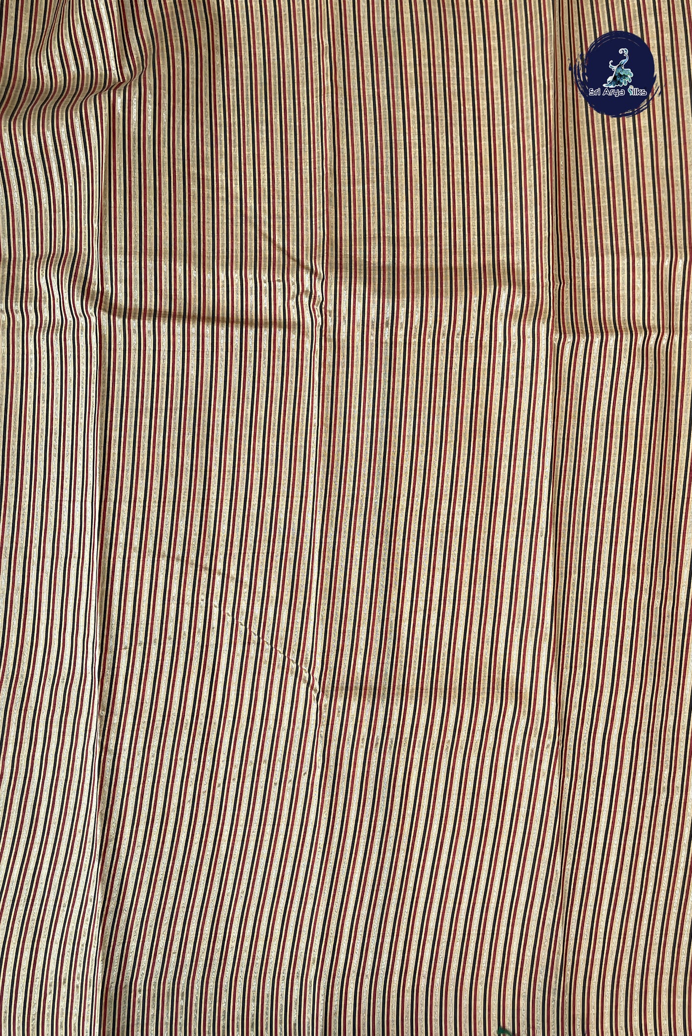 Beige Semi Tussar Saree With Buttas Pattern