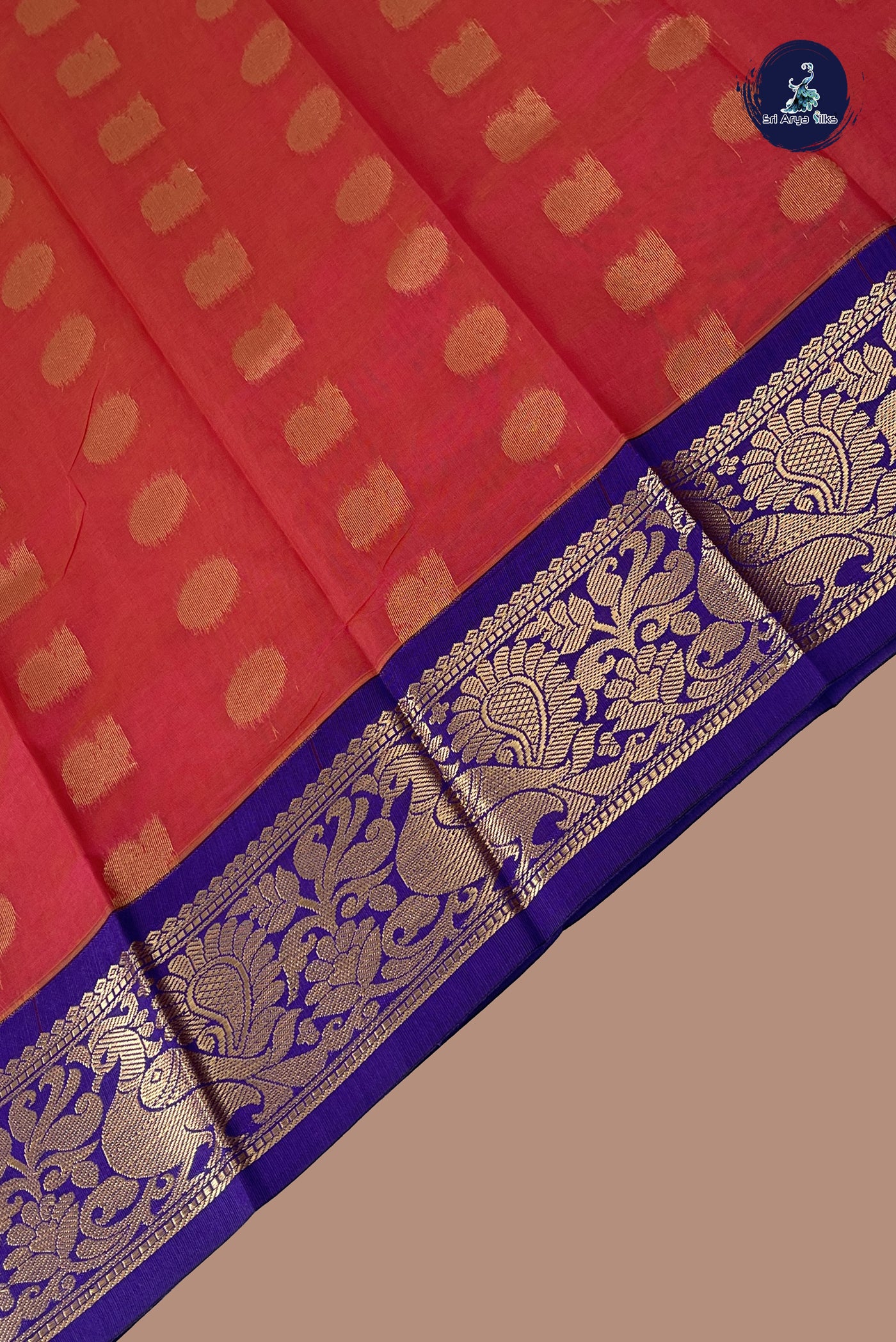Dual Tone Pink Budget Semi Silk Cotton Saree With Zari Buttas Pattern