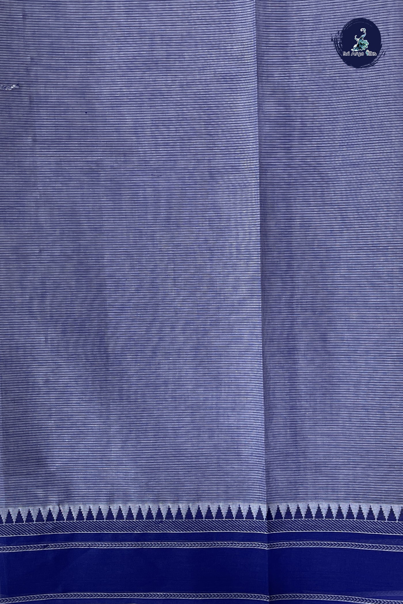 Chikku Shade Cotton Saree With Doria Lines Pattern