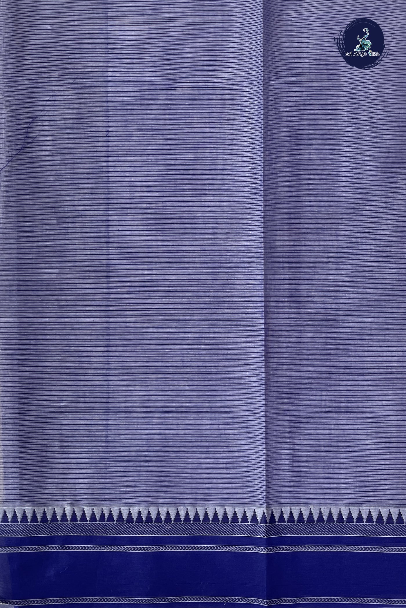 Chikku Shade Cotton Saree With Doria Lines Pattern
