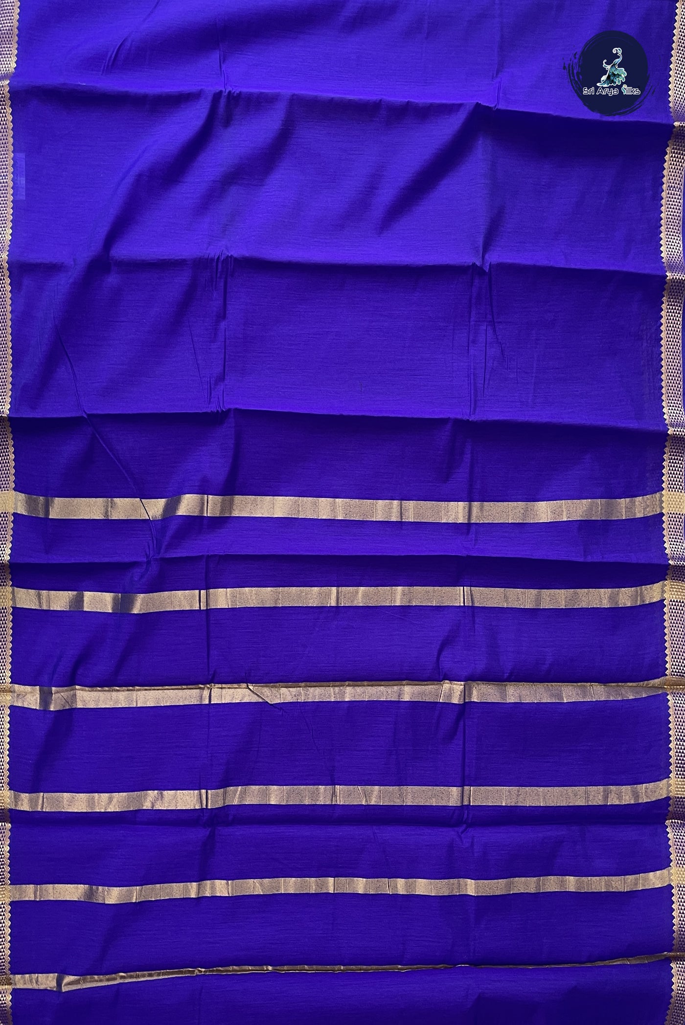 Violet Budget Semi Silk Cotton Saree With Plain Pattern