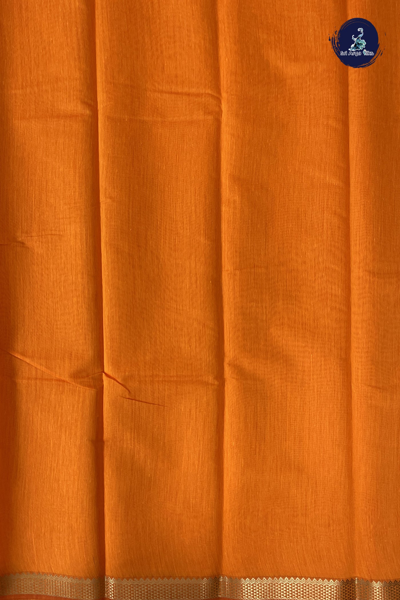Yellow Budget Semi Silk Cotton Saree With Plain Pattern