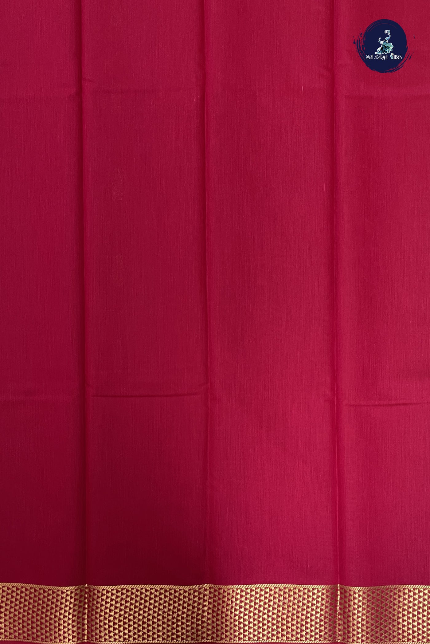 Magenta Budget Semi Silk Cotton Saree With Zari Buttas Pattern