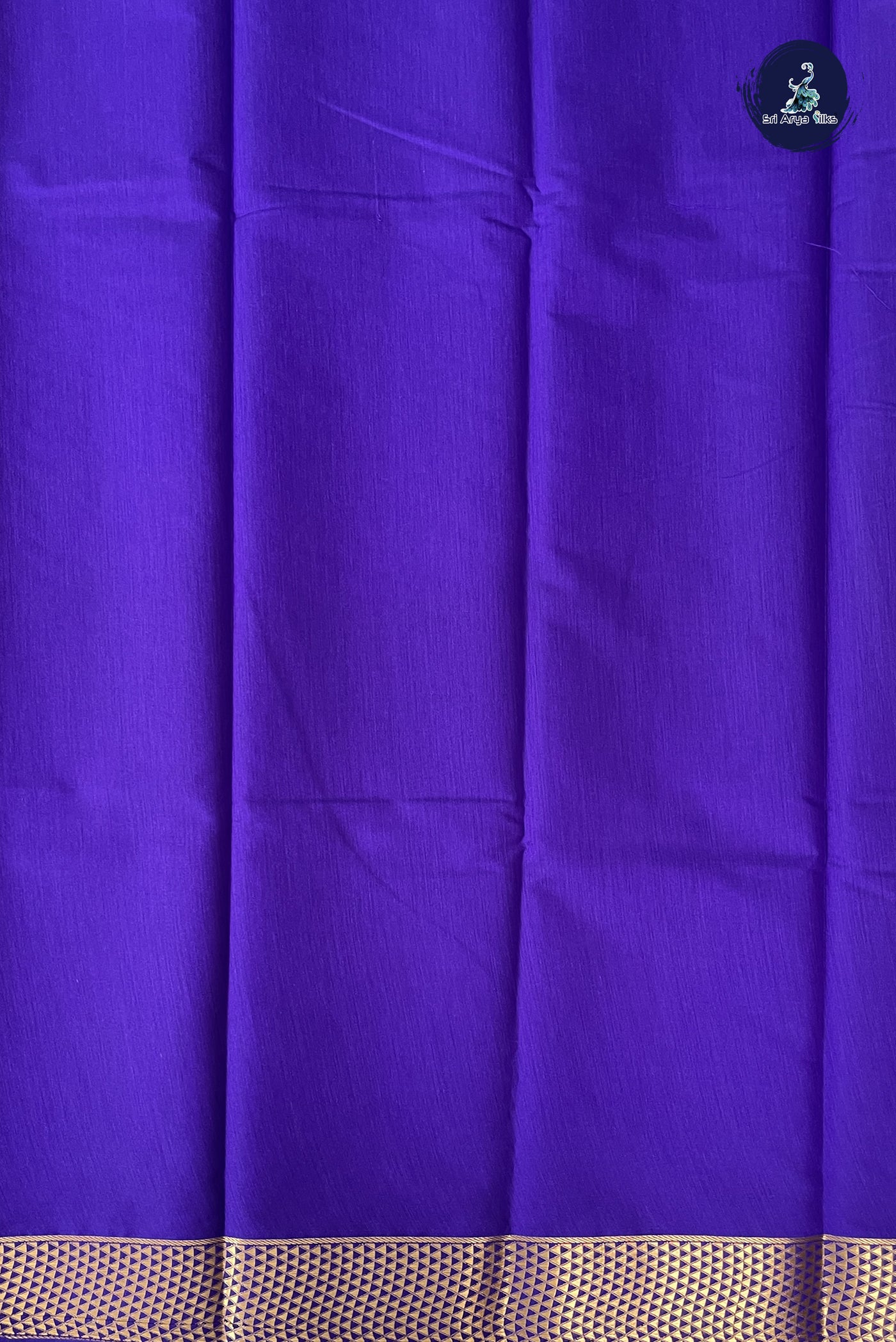 Violet Budget Semi Silk Cotton Saree With Zari Buttas Pattern