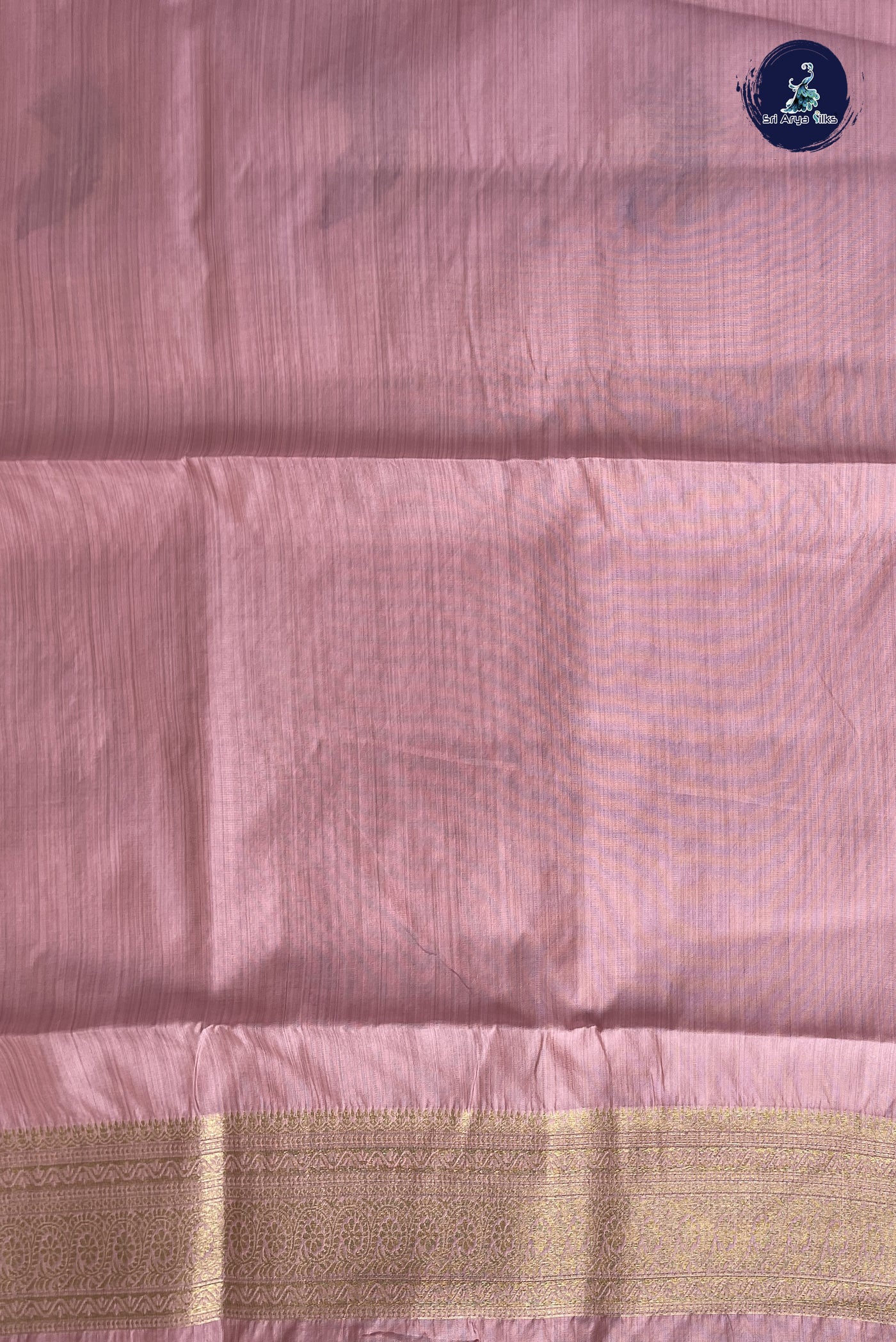 Pink Semi Tussar Saree With Buttas Pattern