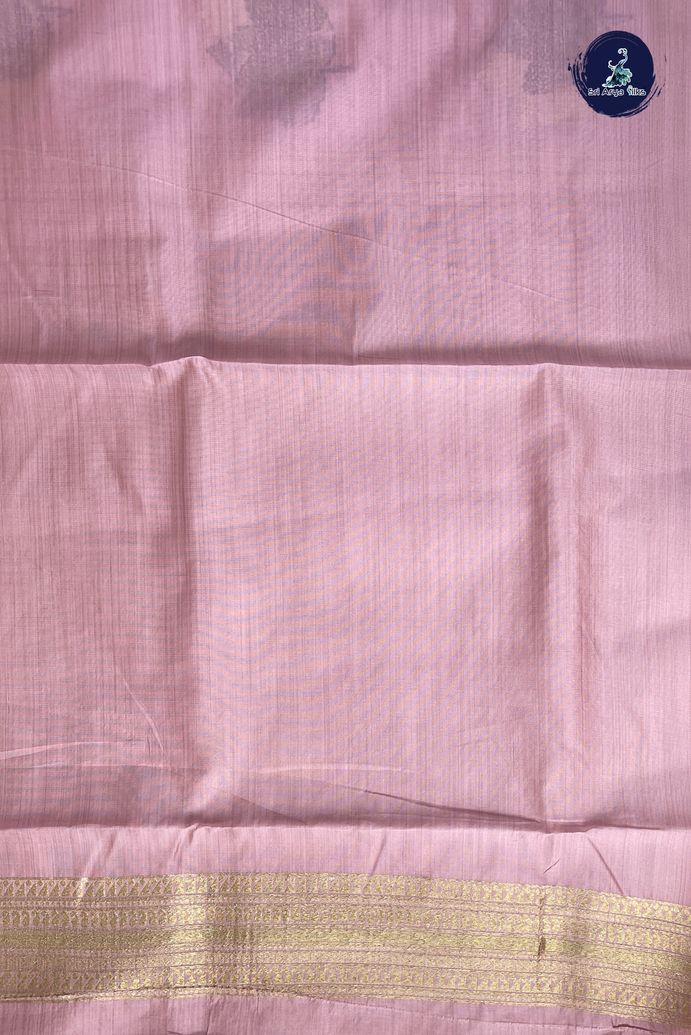 Pink Semi Tussar Saree With Buttas Pattern