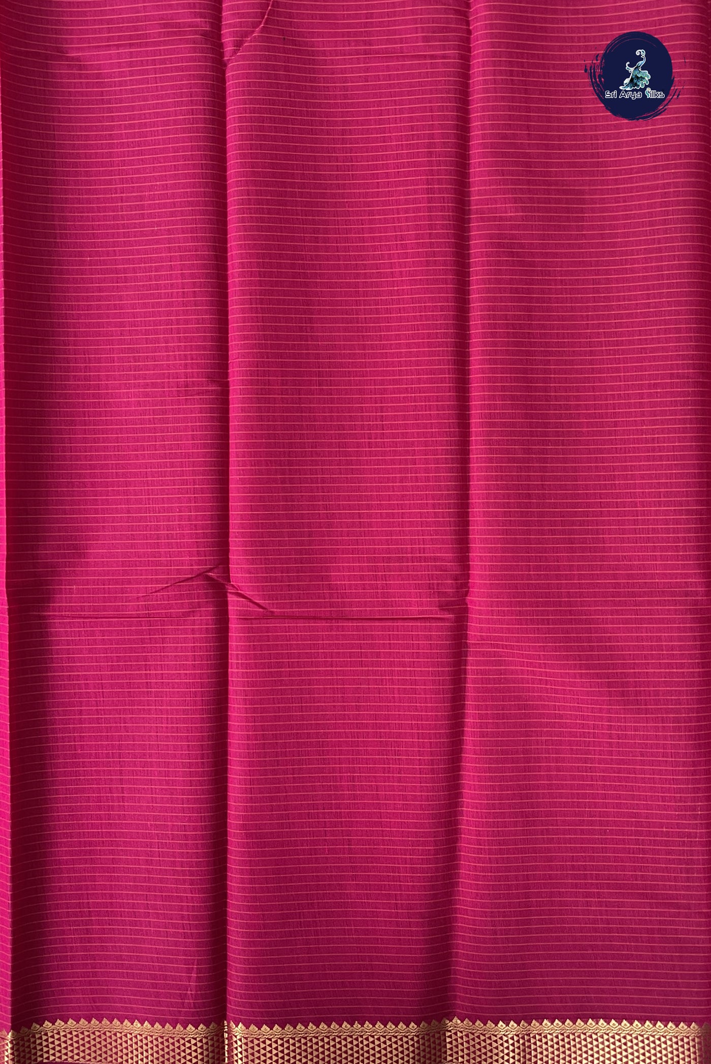 Dark Pink Budget Semi Silk Cotton Saree With Checked Pattern