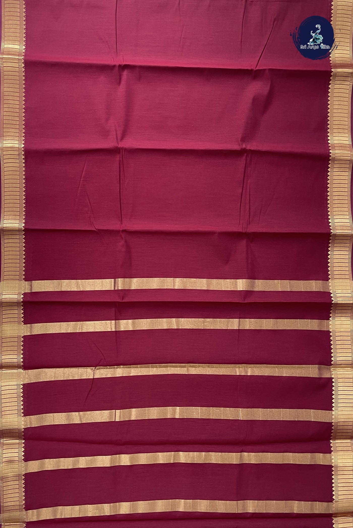 Arakku Budget Semi Silk Cotton Saree With Plain Pattern