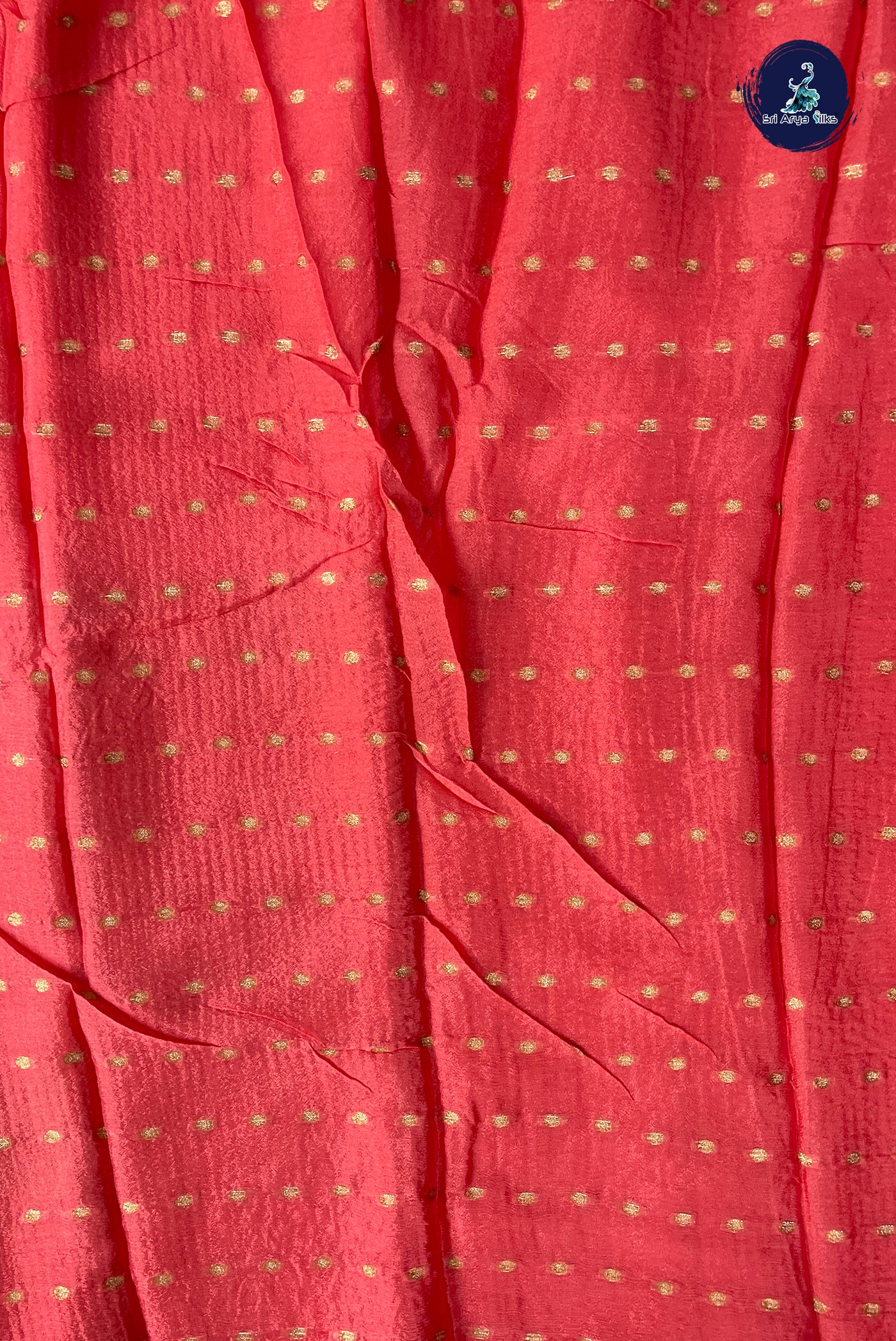 Peach Pink Georgette Banarasi Saree With Zari Checked Pattern