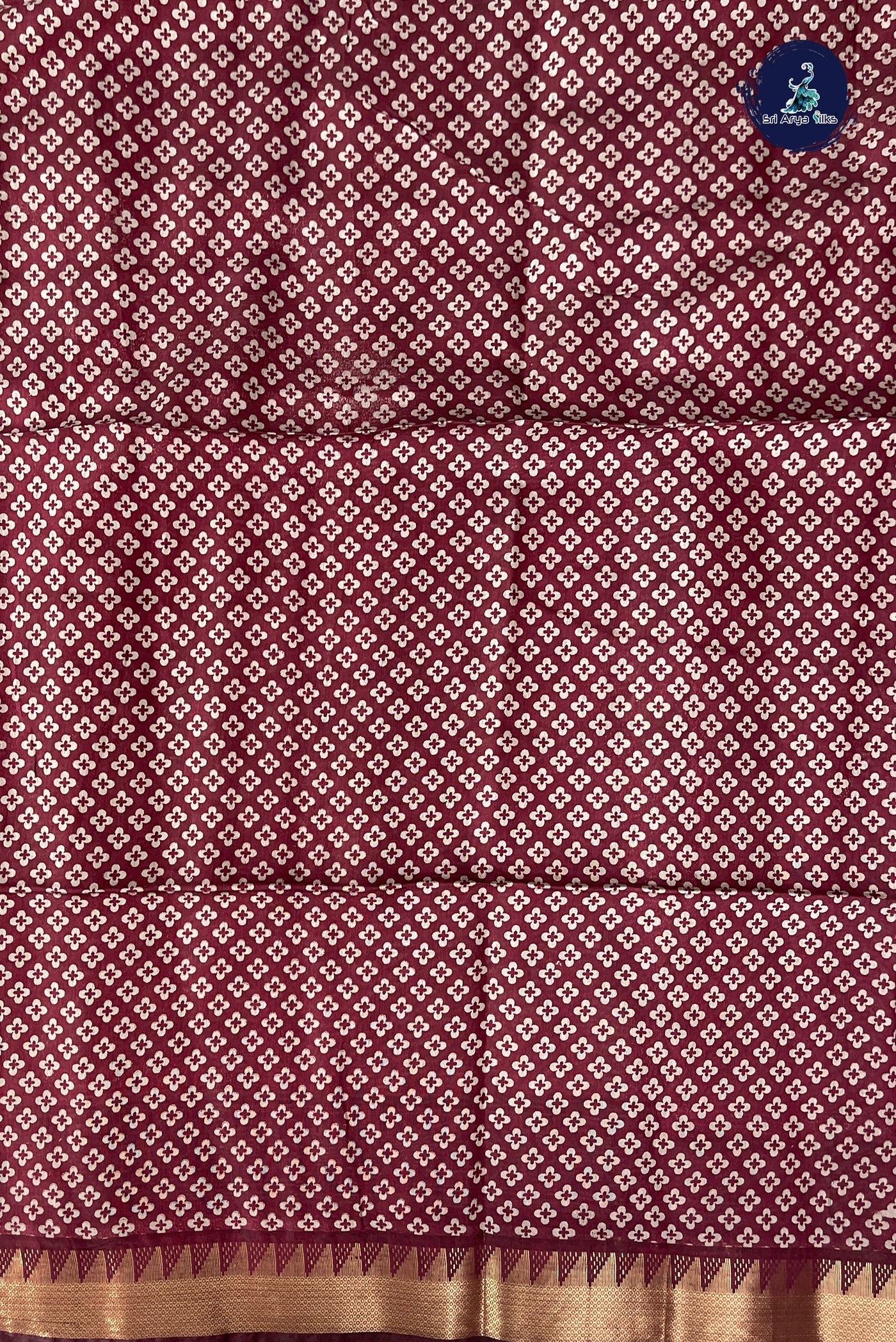 Green Semi Chanderi Saree With Printed Pattern