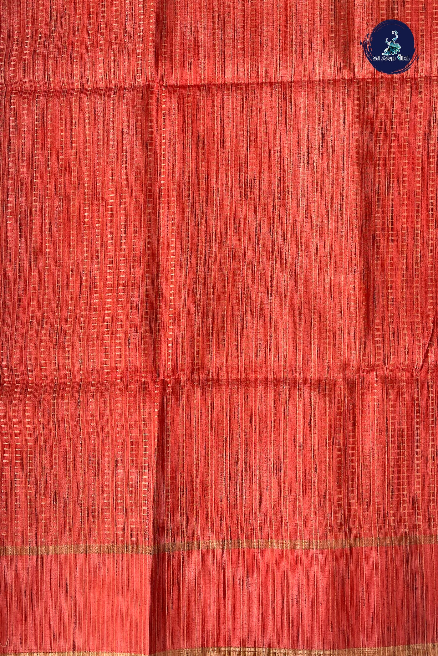 Pink Semi Tussar Saree With Zari Woven Pattern