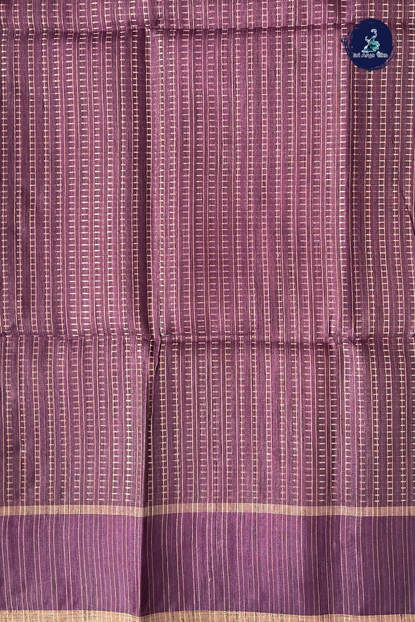 Green Semi Tussar Saree With Zari Woven Pattern