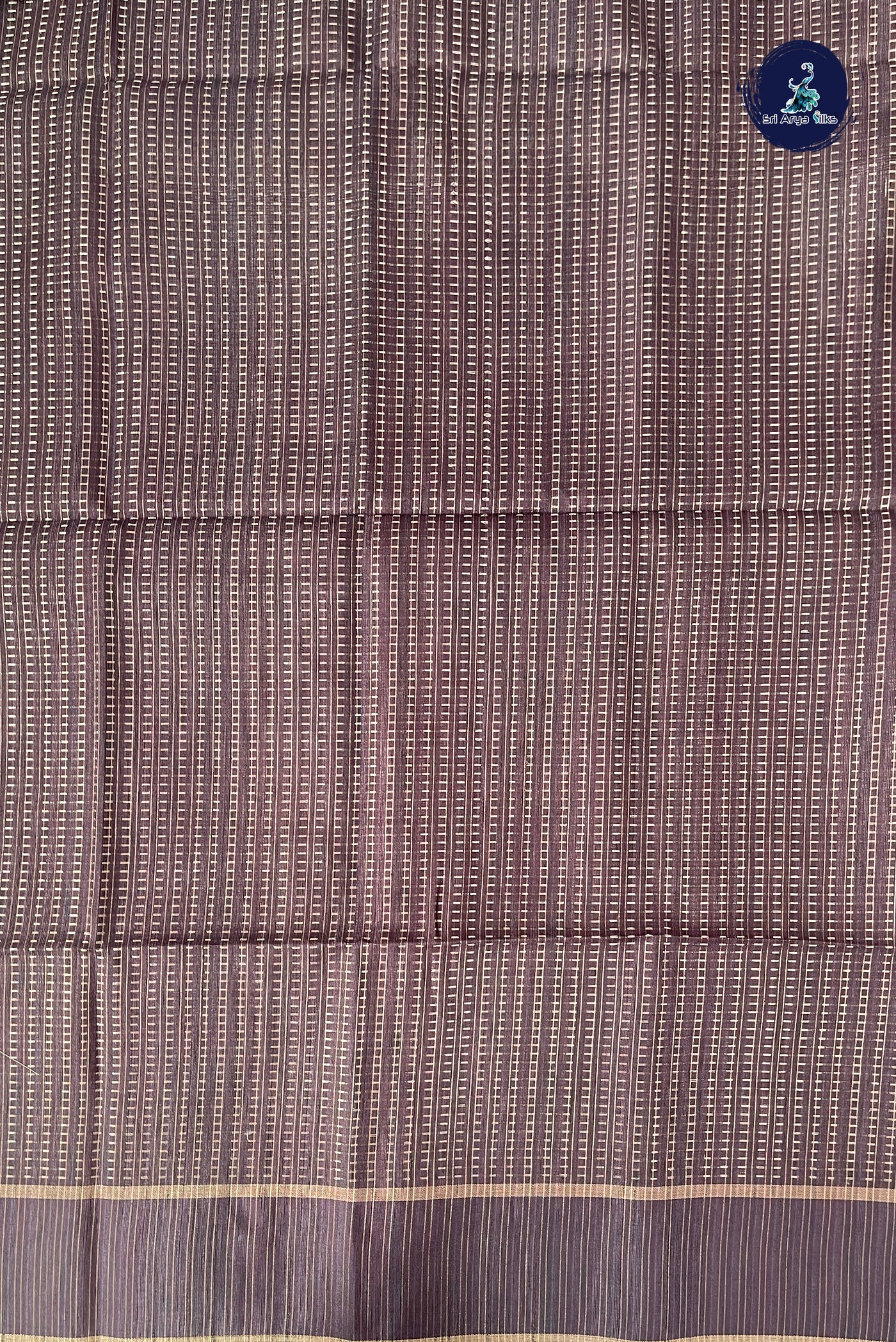 Caramel Shade Semi Tussar Saree With Zari Woven Pattern