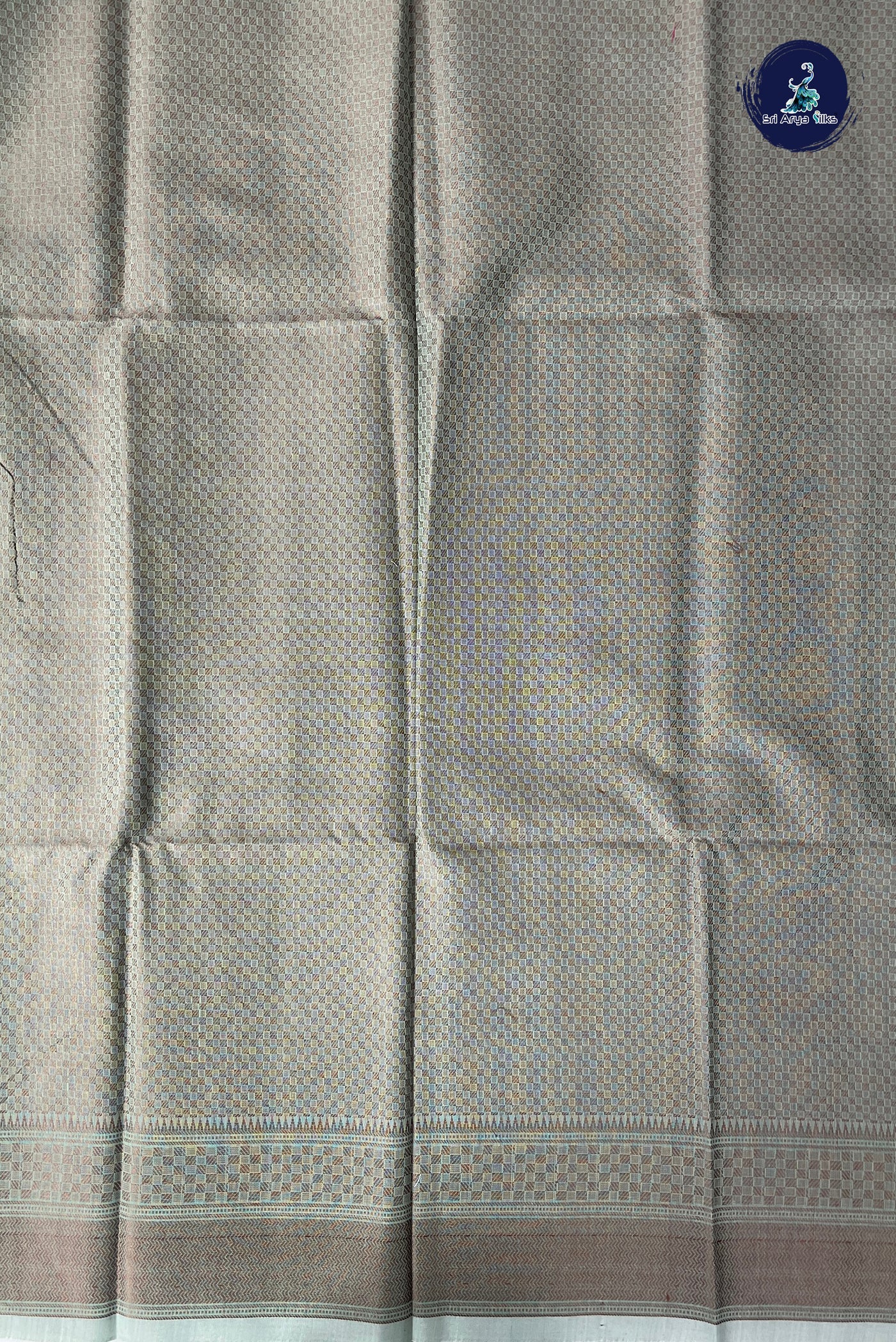 Pastel Green Katan Silk With Buttas Pattern