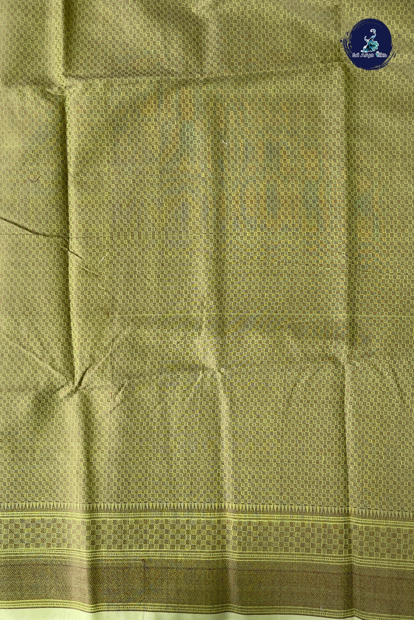Light Green Katan Silk With Buttas Pattern