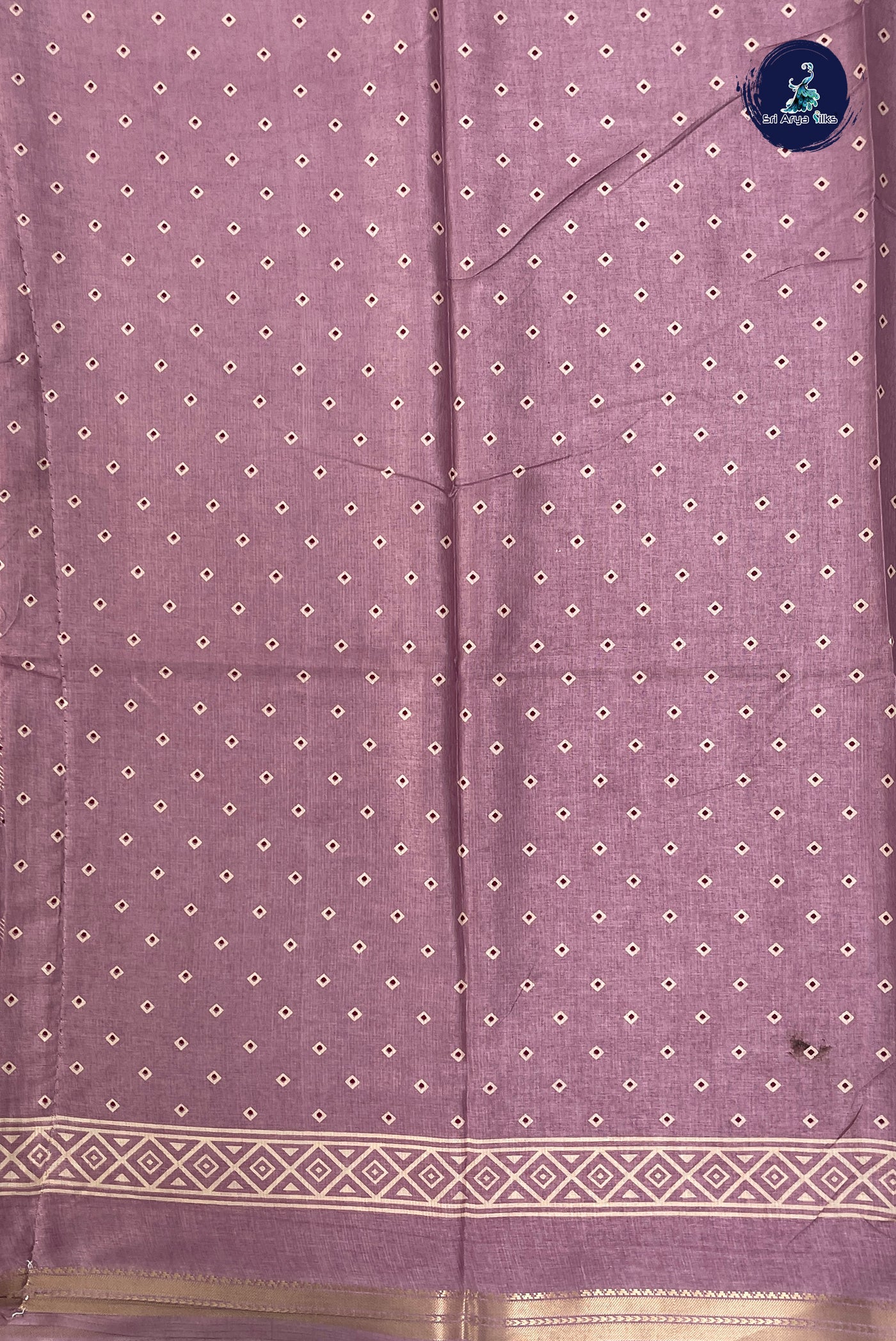 Pink Semi Crepe Silk Saree With Printed Pattern
