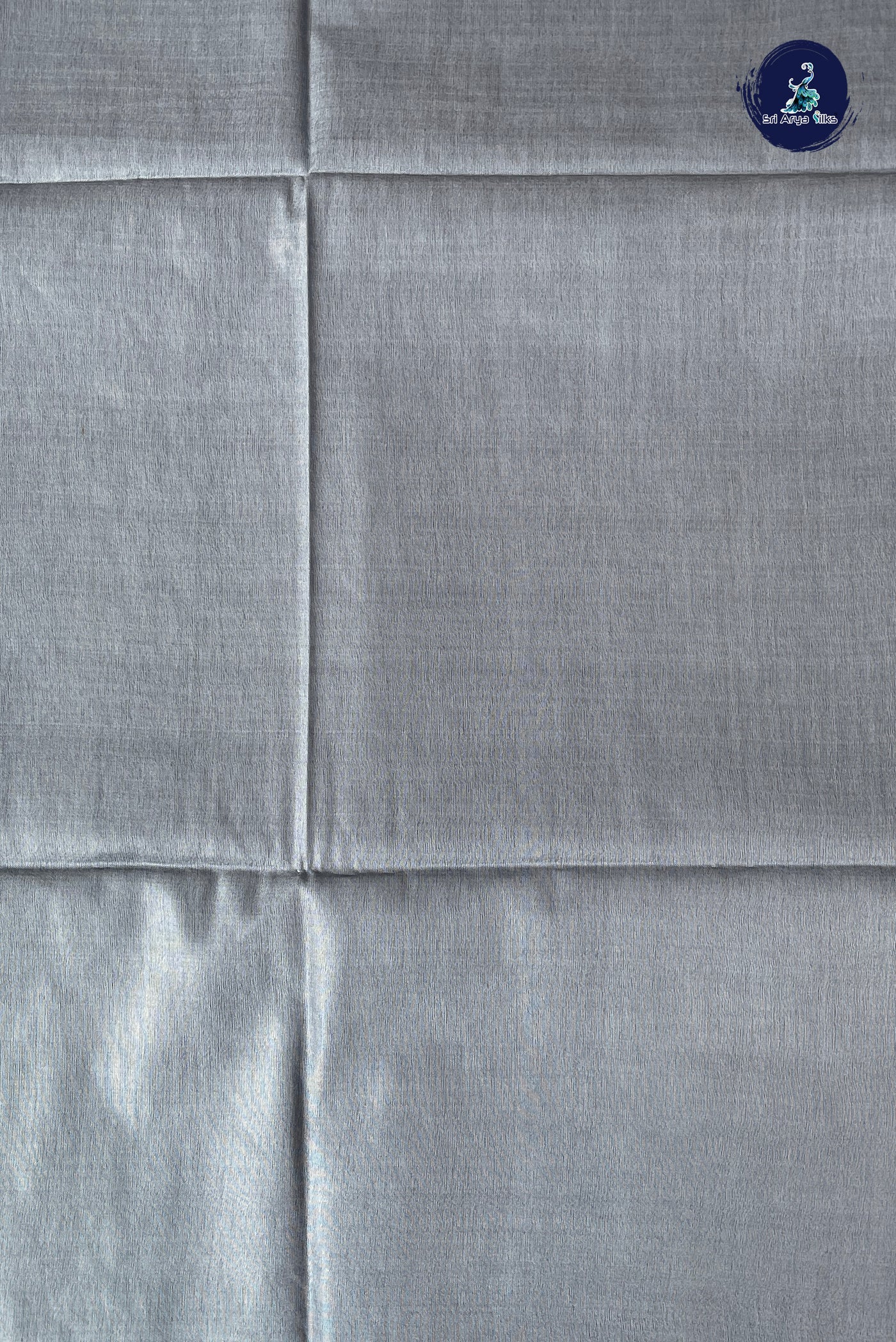 Grey Baswada Saree With Embossed Pattern