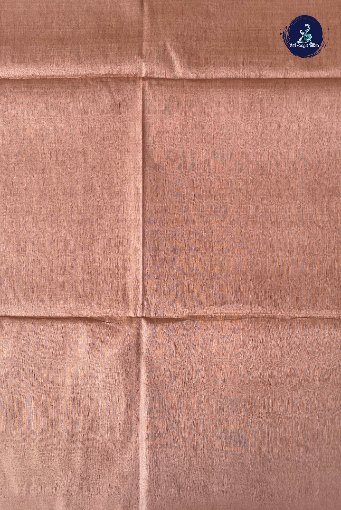 Light Brown Baswada Saree With Embossed Pattern