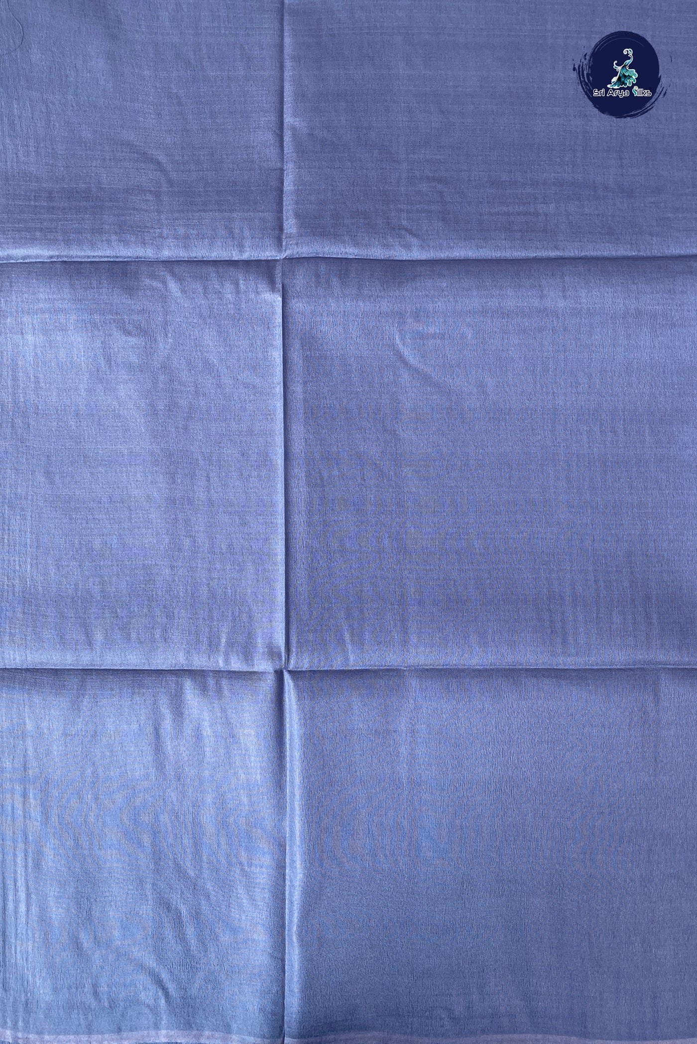 Bluish Grey Baswada Saree With Embossed Pattern
