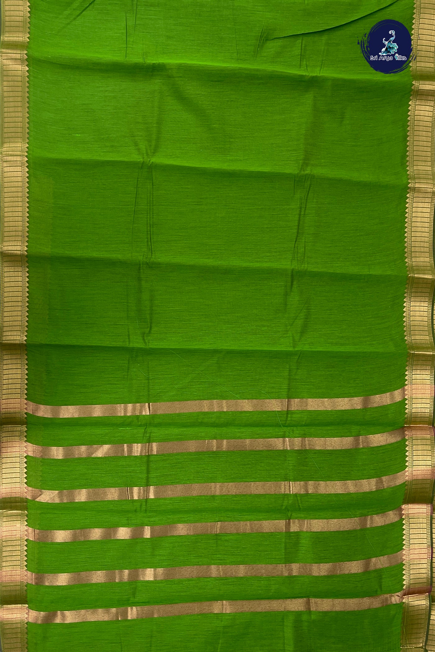 Light Green Budget Semi Silk Cotton Saree With Plain Pattern