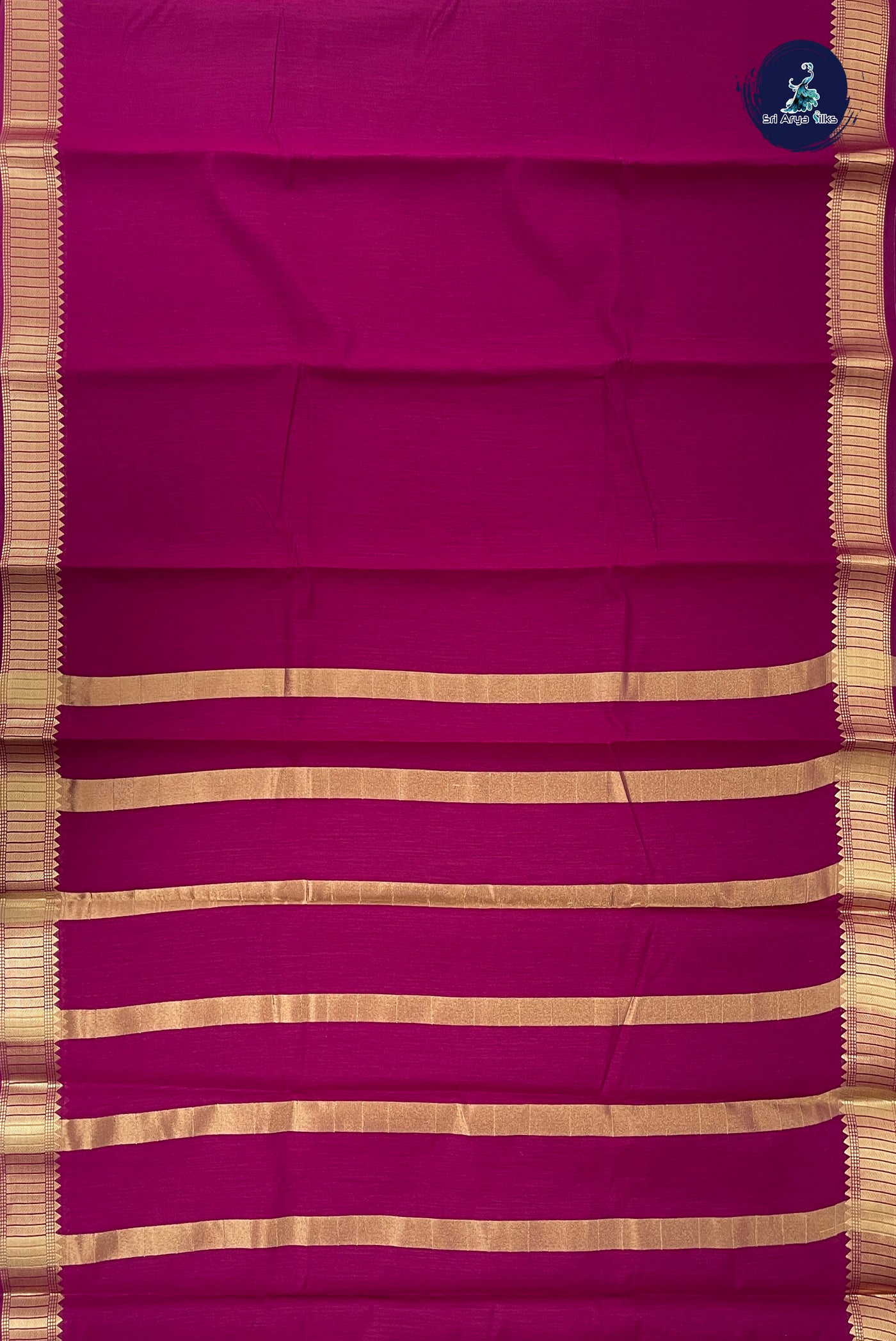 BeetRoot Shade Budget Semi Silk Cotton Saree With Plain Pattern