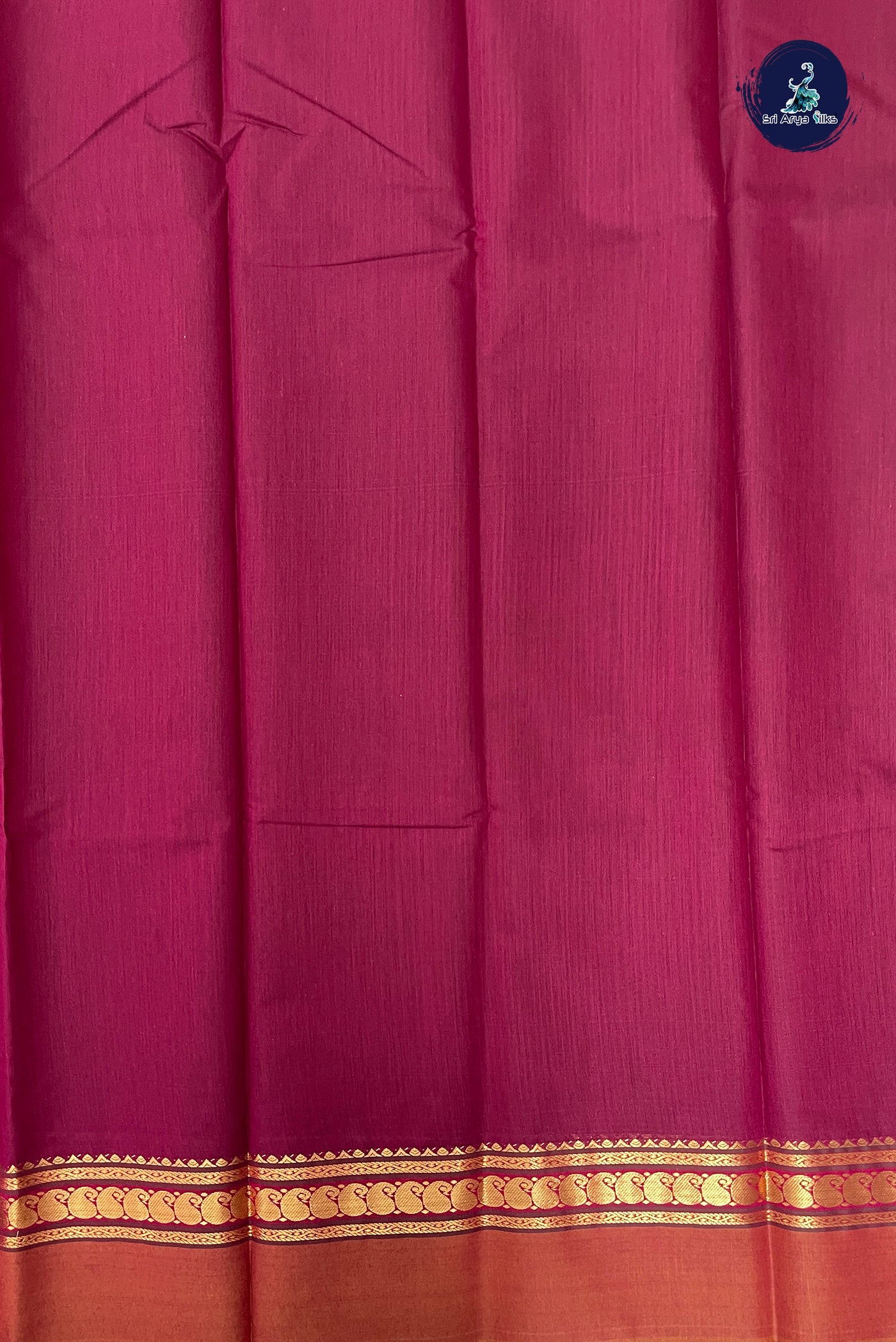 BeetRoot Shade Budget Semi Silk Cotton Saree With Zari Buttas Pattern