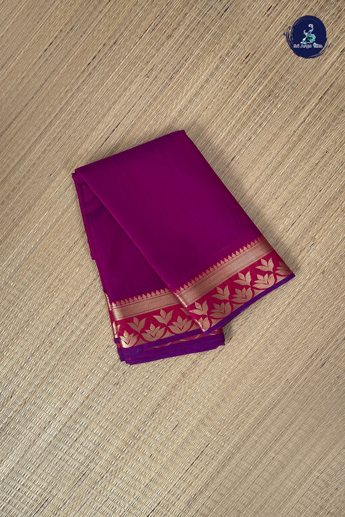 BeetRoot Shade Budget Semi Silk Cotton Saree With Plain Pattern