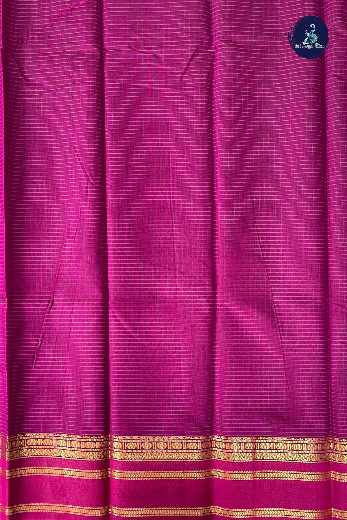Green Budget Semi Silk Cotton Saree With Checked Pattern