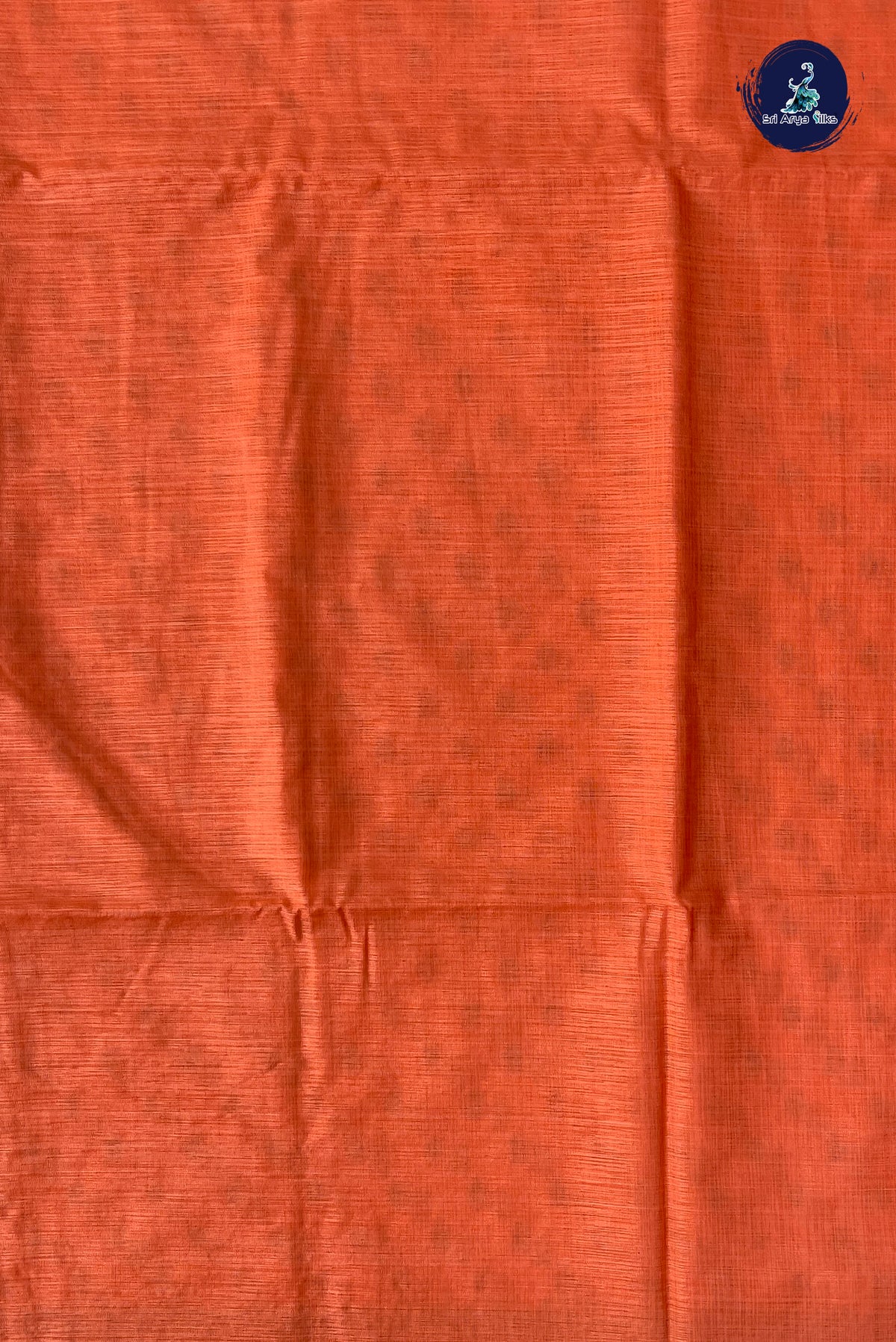 Peach Semi Tussar Saree With Zari Buttas Pattern
