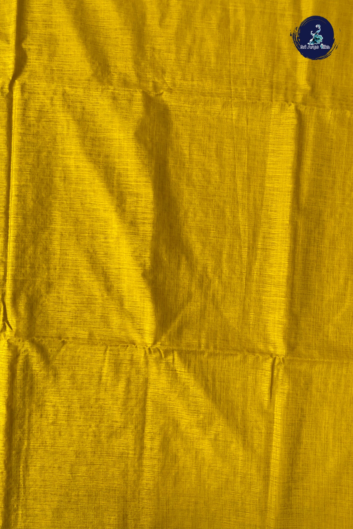 Mustard Yellow Semi Tussar Saree With Zari Buttas Pattern