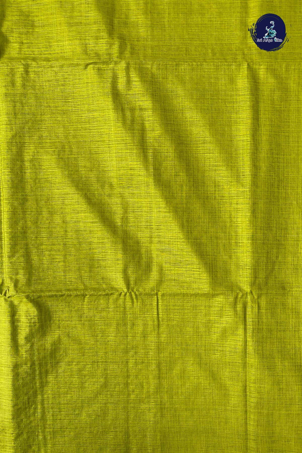 Green Semi Tussar Saree With Zari Buttas Pattern