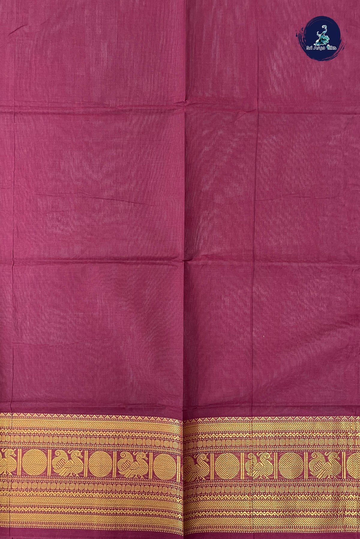 Arakku Kanchi Cotton Saree With Plain Pattern