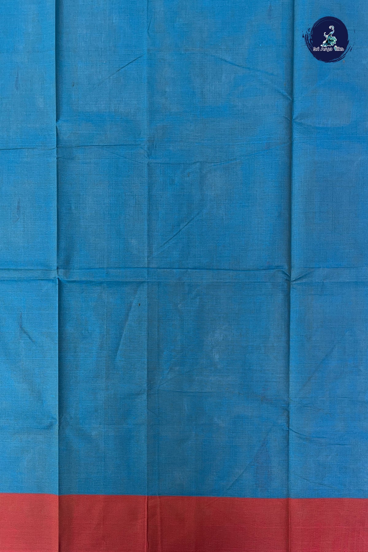 Blue Kanchi Cotton Saree With Buttas Pattern