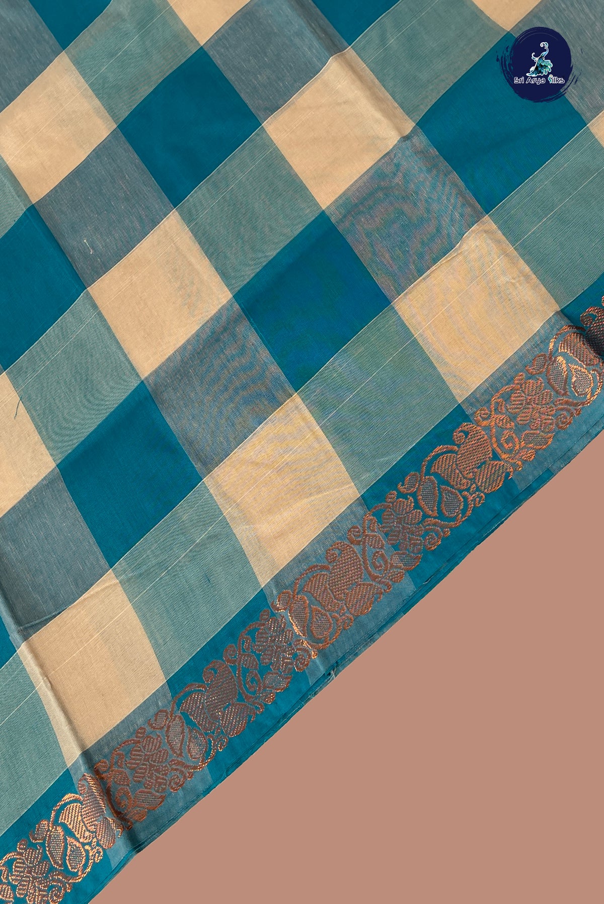 Multi Colour Chettinad Cotton Saree With Paalum Pazham Kattam Pattern