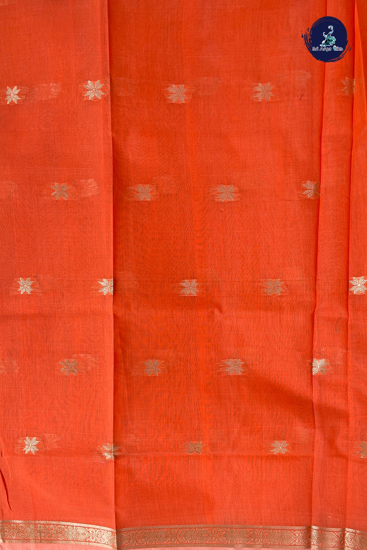 Chikku Shade Maheswari Silk Cotton Sarees With Zari Buttas Pattern