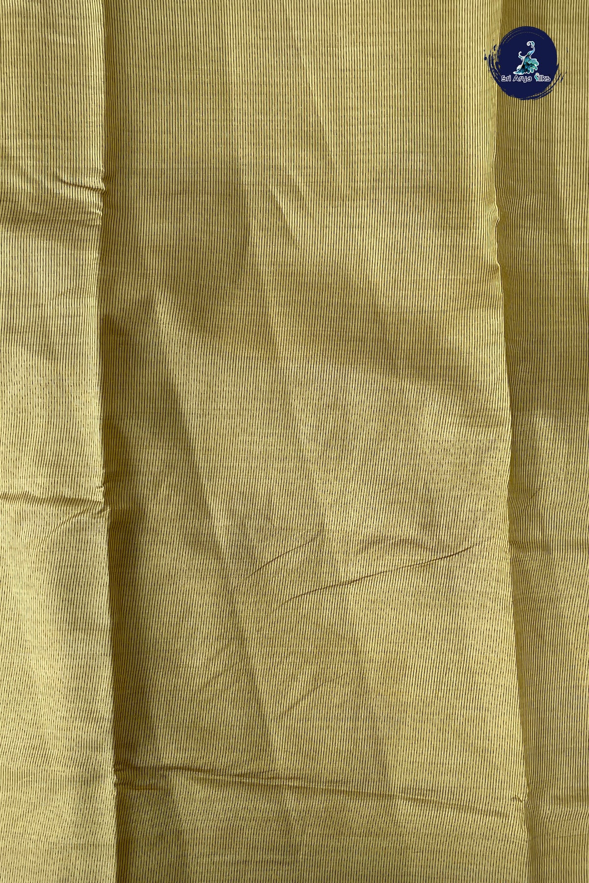 Yellow Semi Tussar Saree With Zari Woven Pattern