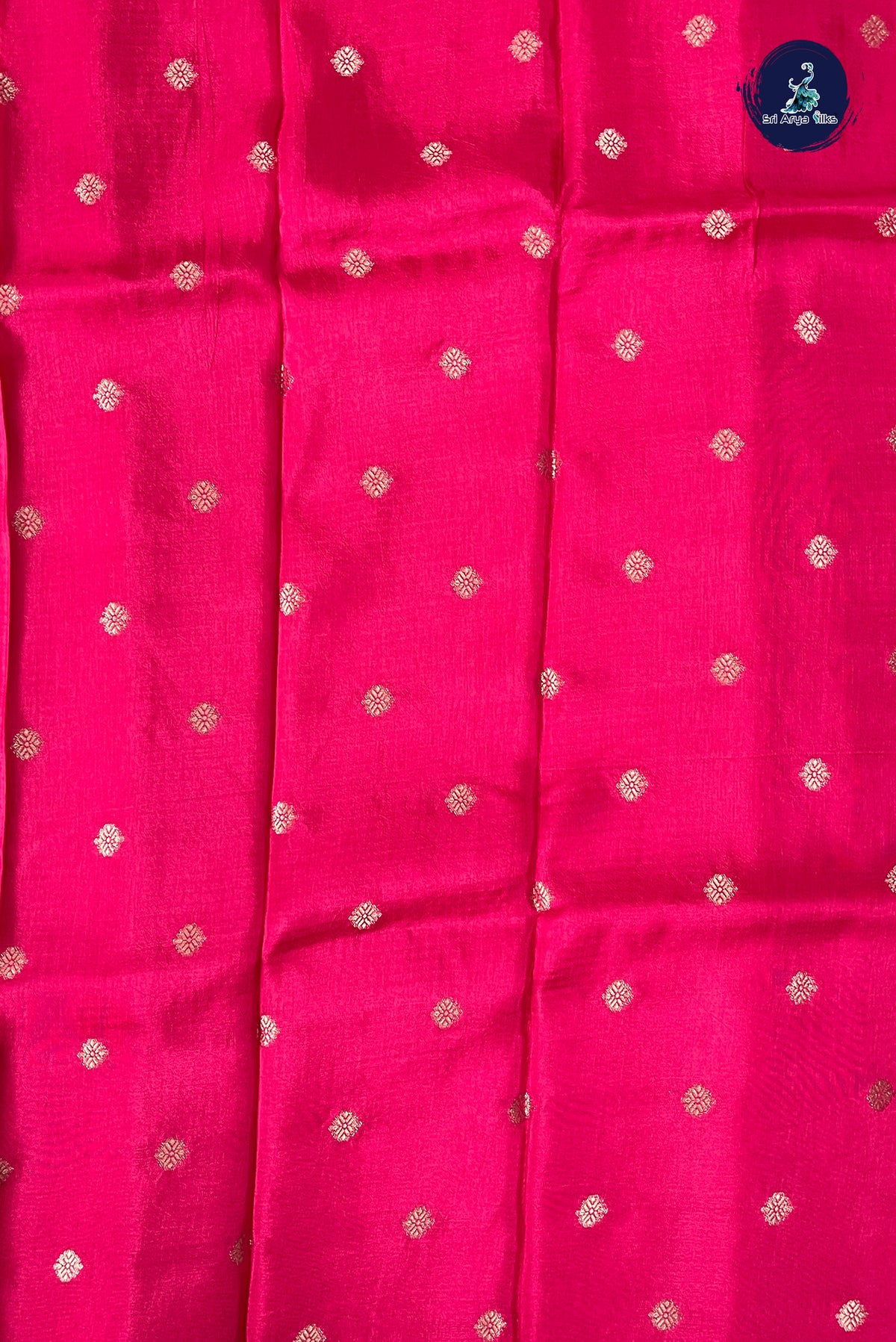 Pink Semi Banarasi Saree With Zari Checked Pattern