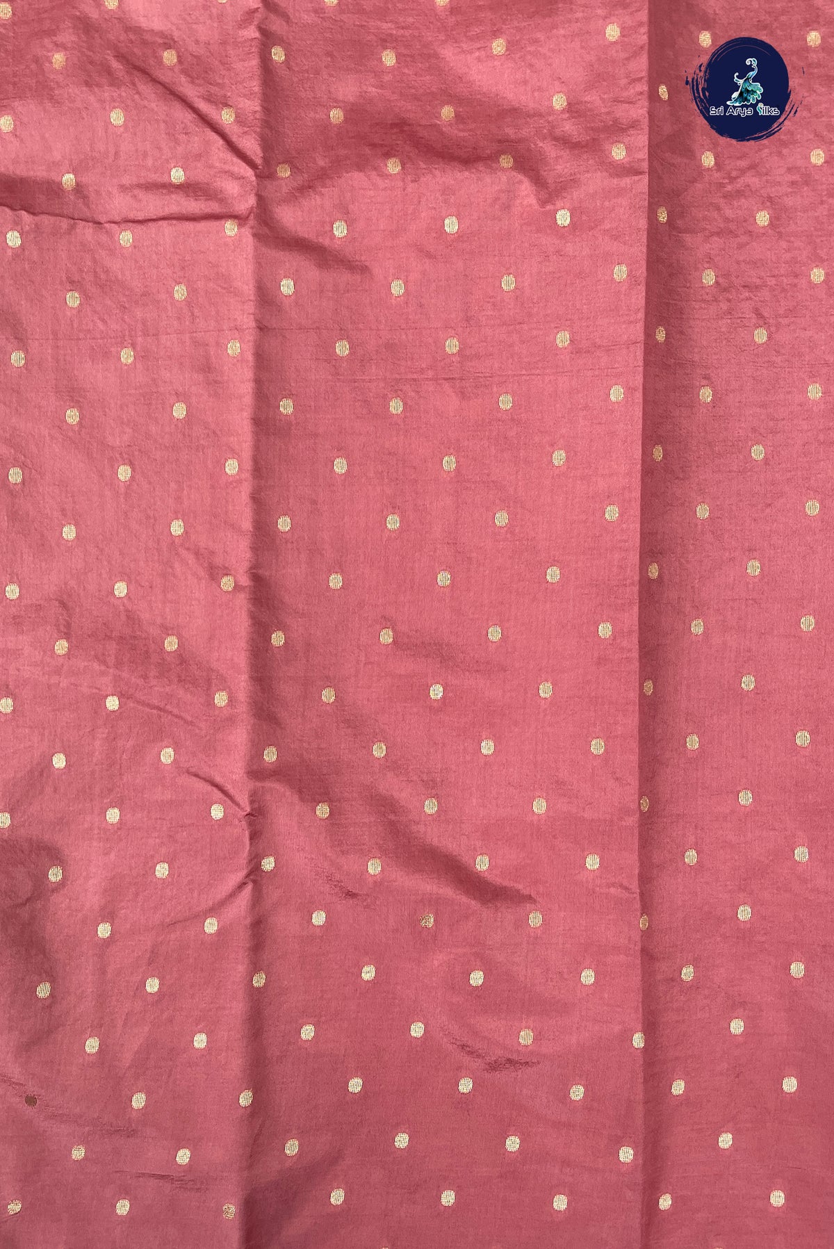 Caramel Shade Semi Banarasi Saree With Zari Checked Pattern