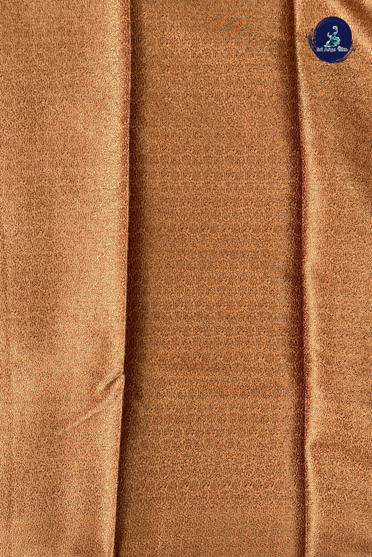 Coffee Brown Raw Silk Saree With Zari Buttas Pattern